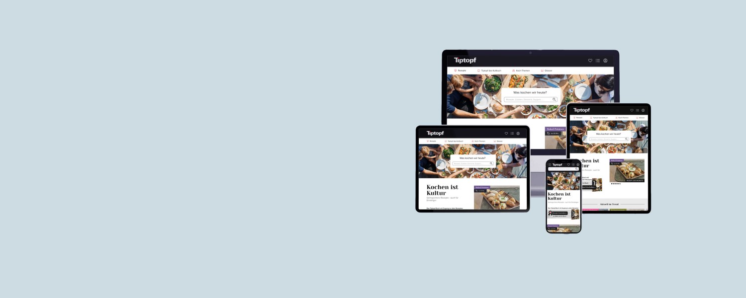 Rezeptdatenbank Productslide Desktop