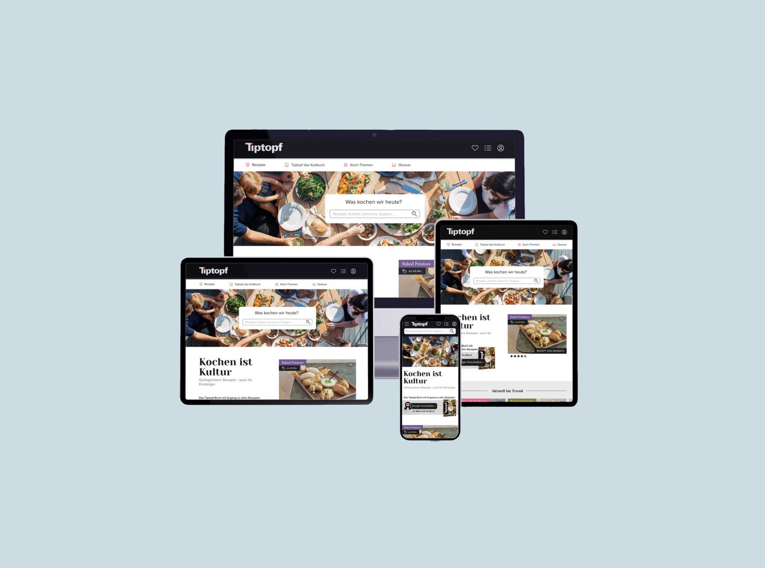 Rezeptdatenbank Productslide mobile