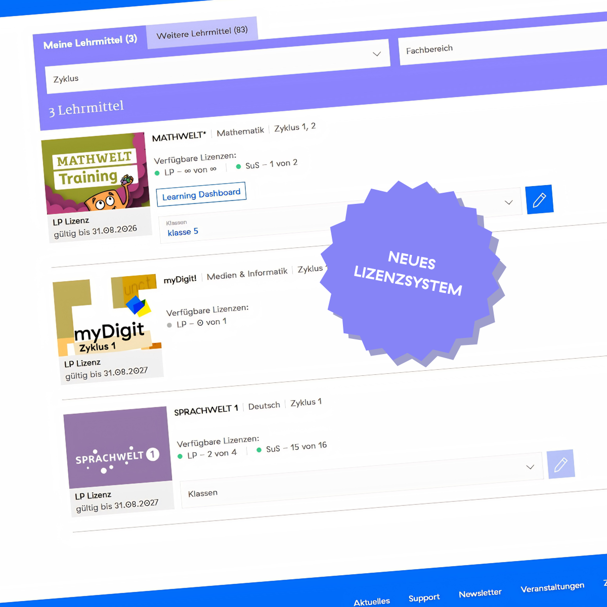 Neues Lizenzsystem
